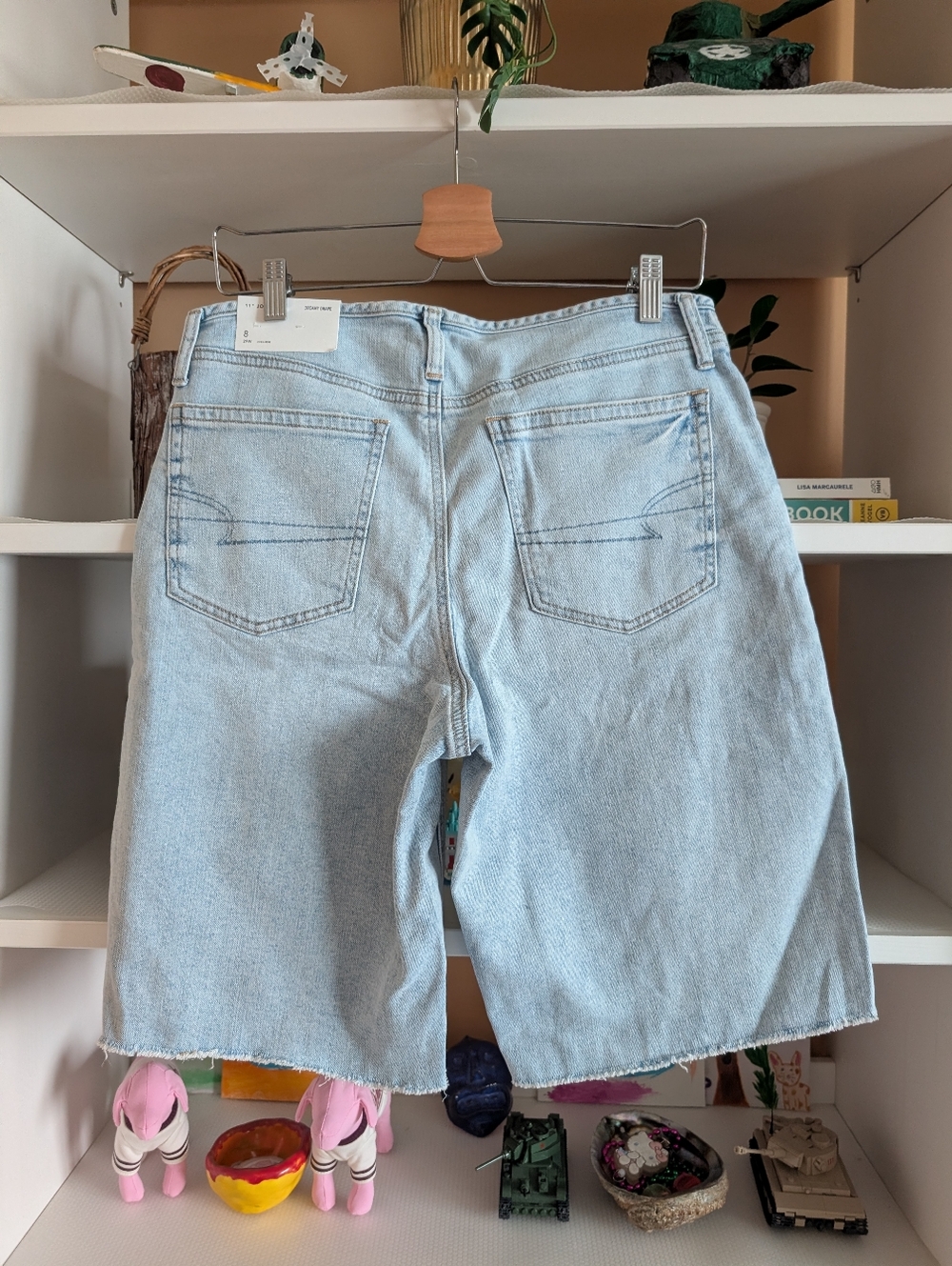 American Eagle AE 11" Dreamy Drape High- Waisted Jort - Picture 2 of 4